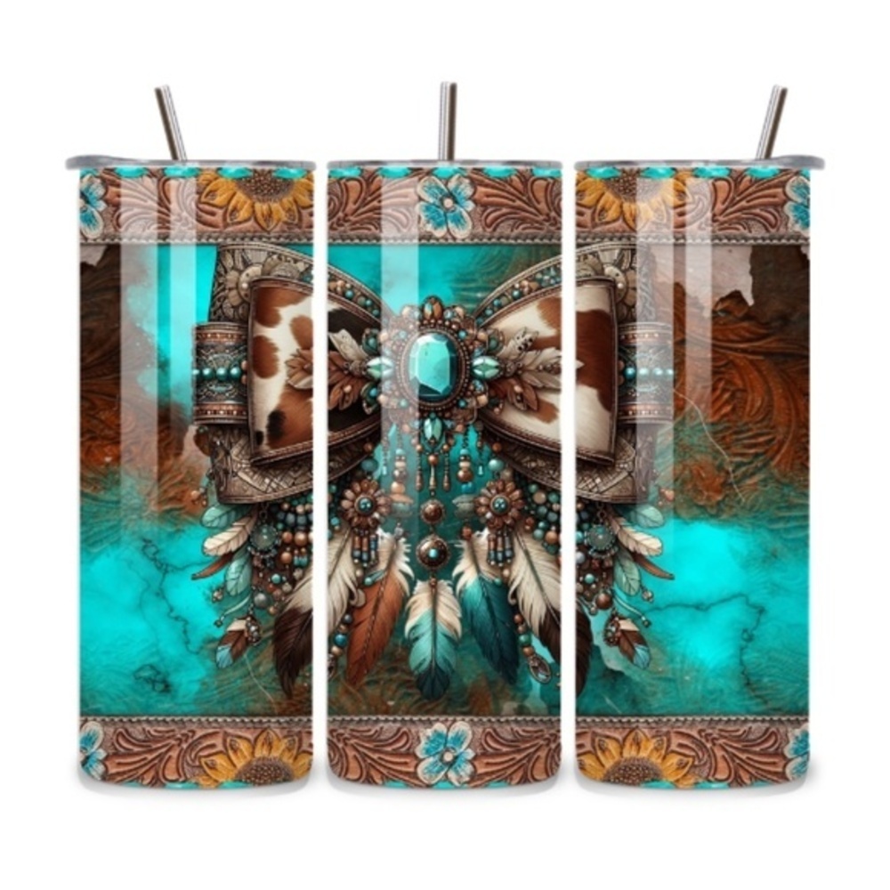 Handmade Native American Bow 20oz Stainless Steel Tumbler
